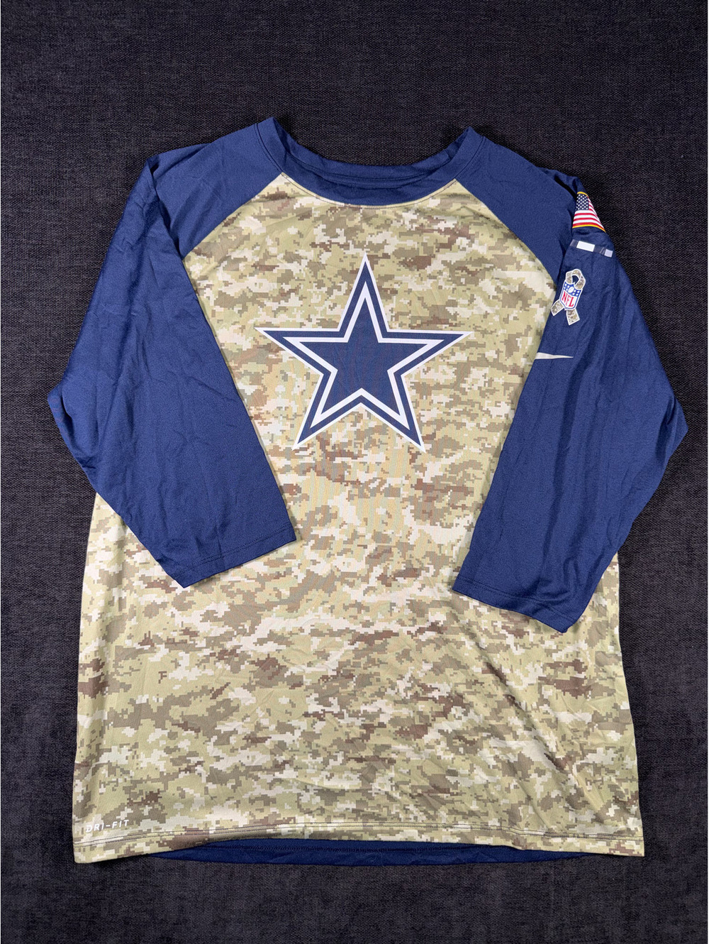 Nike Dallas Cowboys Camo Dri-Fit Long Sleeve Shirt